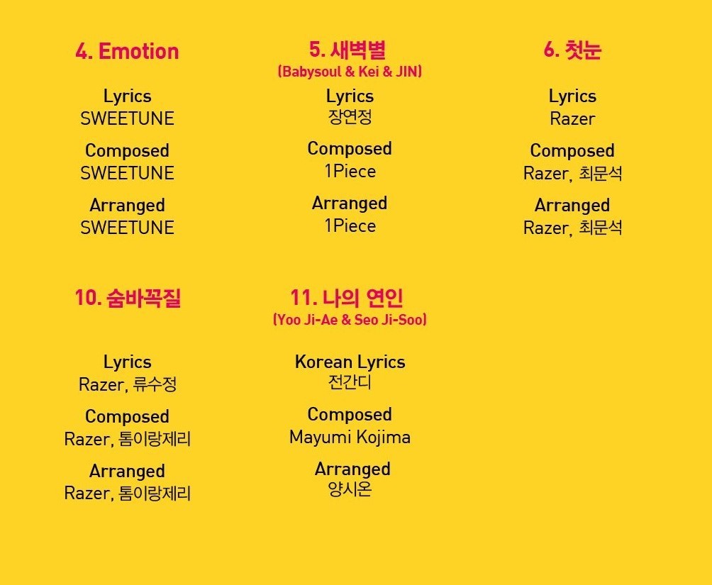 [러블리즈] 정규 2집 트랙리스트 공개 | 인스티즈