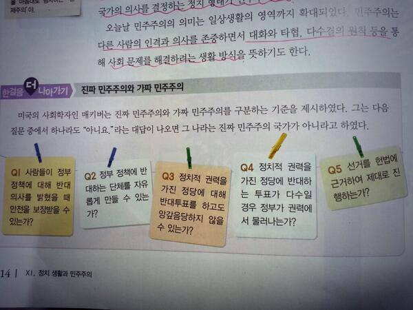 진짜 민주주의와 가짜 민주주의 | 인스티즈