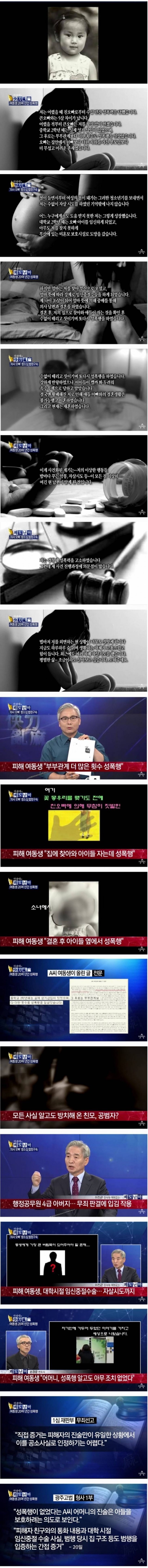 여동생을 20년간 성폭행 한 친오빠 | 인스티즈