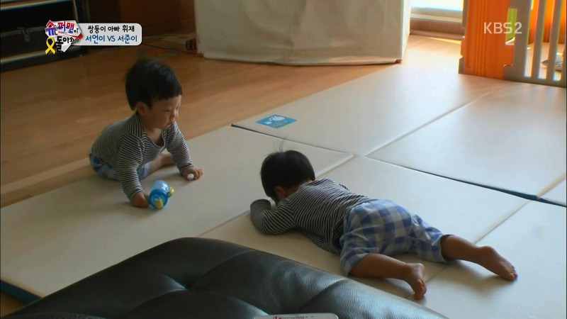 [슈퍼맨이돌아왔다] 작은병 하나때문에 싸우는 서언,서준이 | 인스티즈