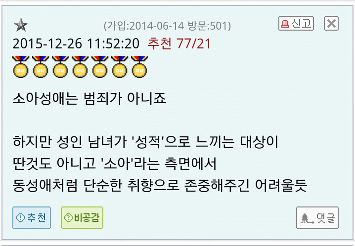 소아성애는 잘못된게 아닙니다 | 인스티즈