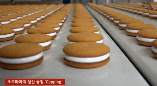 초코파이 만들어지는 과정.gif | 인스티즈