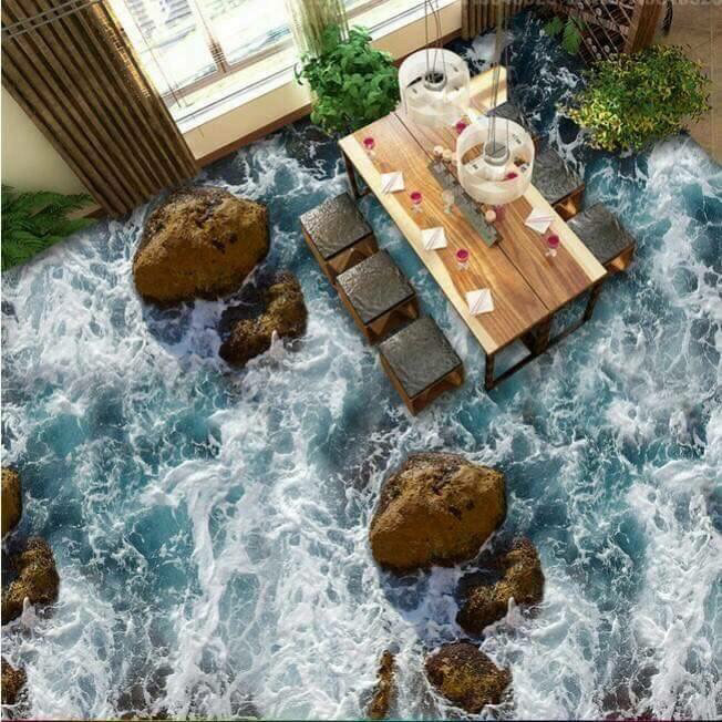 해외에서 유행이라는 3d 입체타일.jpg | 인스티즈