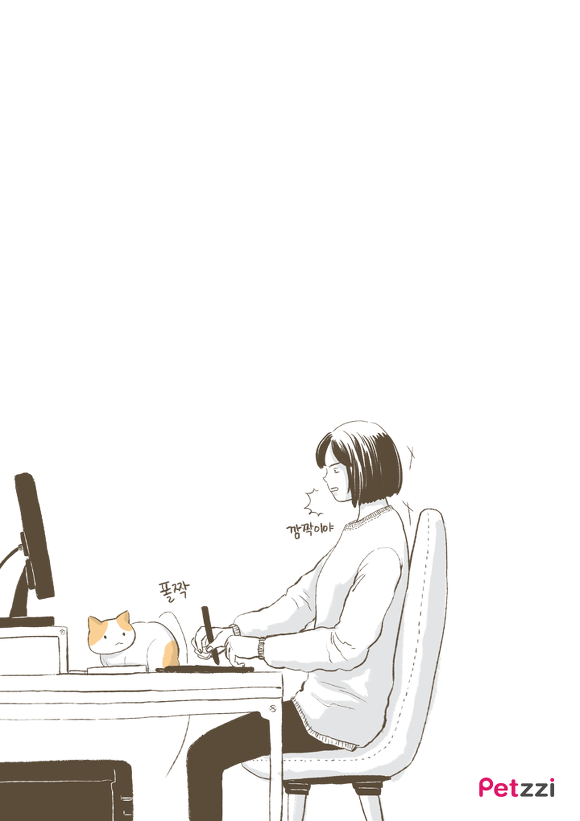 고양이들 컴퓨터 방해하는 이유(만화).jpg | 인스티즈