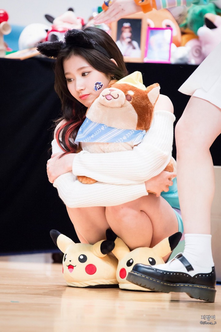 쪼그려앉는게 습관인 트와이스 사나.jpg | 인스티즈